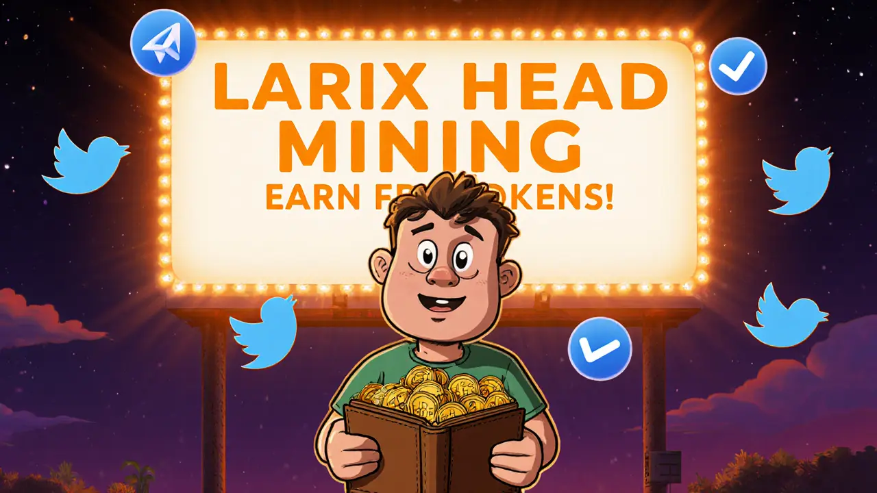 LARIX Larix Head Mining Campaign Airdrop: How It Works and How to Participate