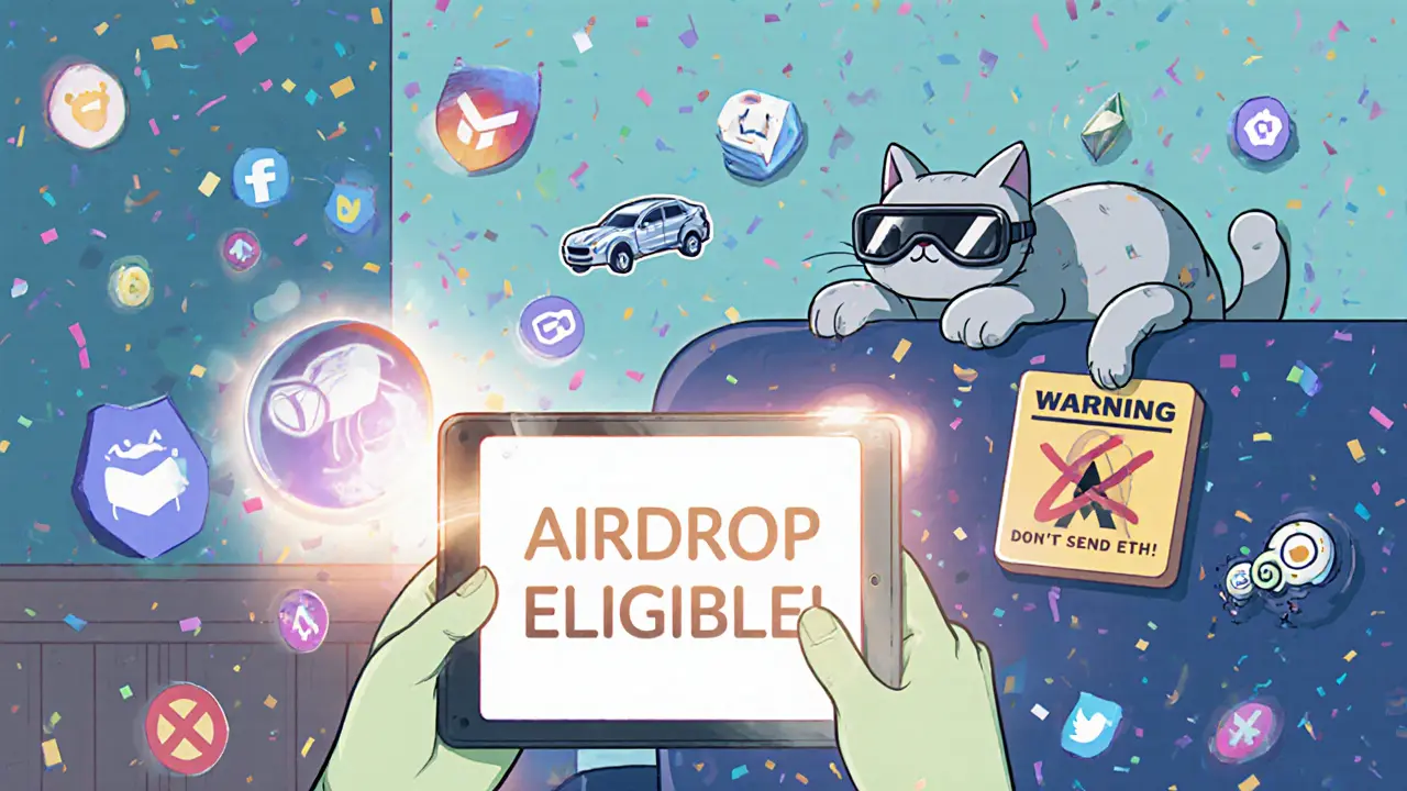 A player connects a wallet as Discord and Twitter icons float around them.