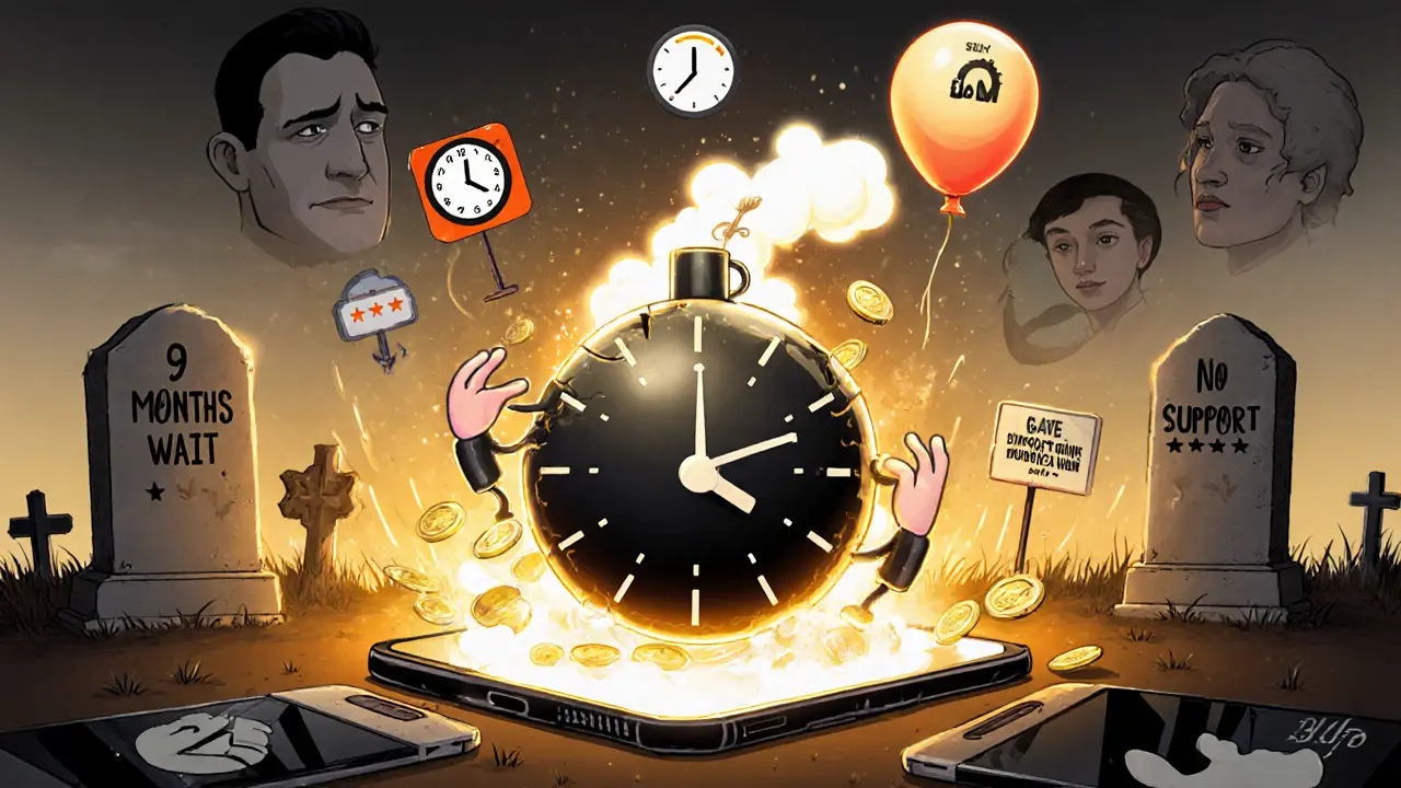 A ticking crypto wallet bomb exploding as users try to pull out disappearing coins.