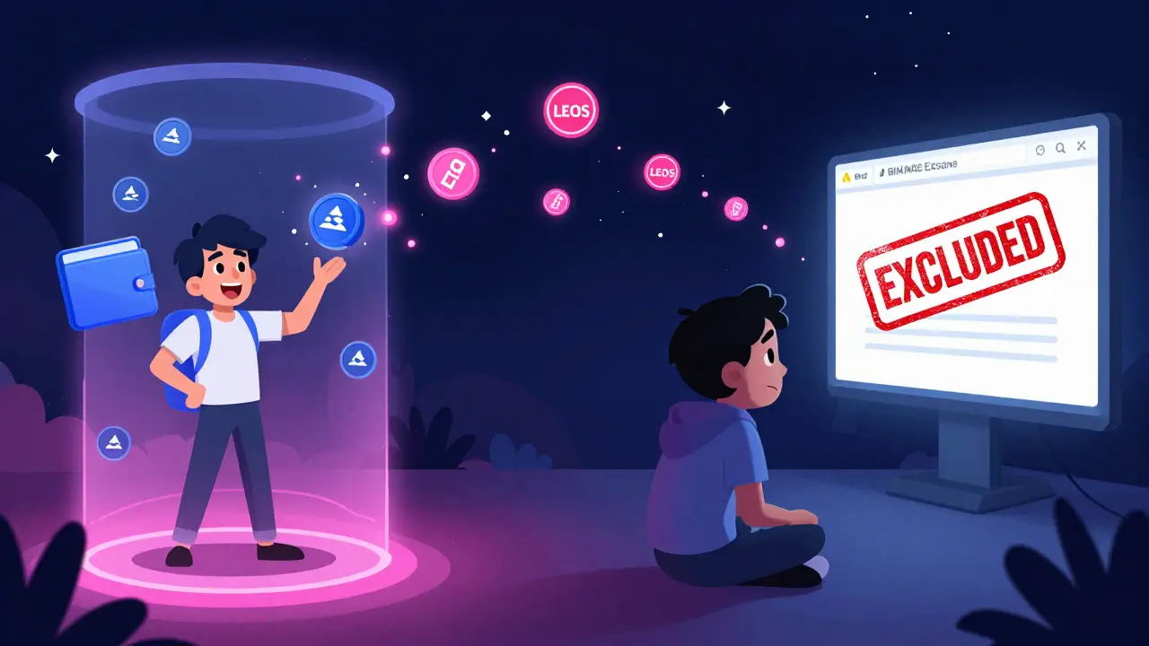 One user claims tokens successfully while another watches helplessly from an exchange screen.