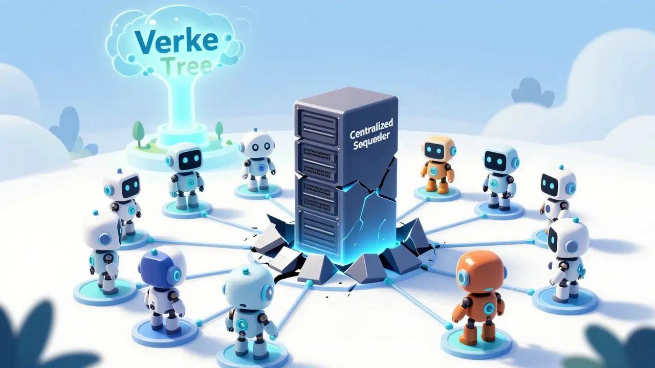Decentralized validators replacing centralized sequencers in a futuristic network