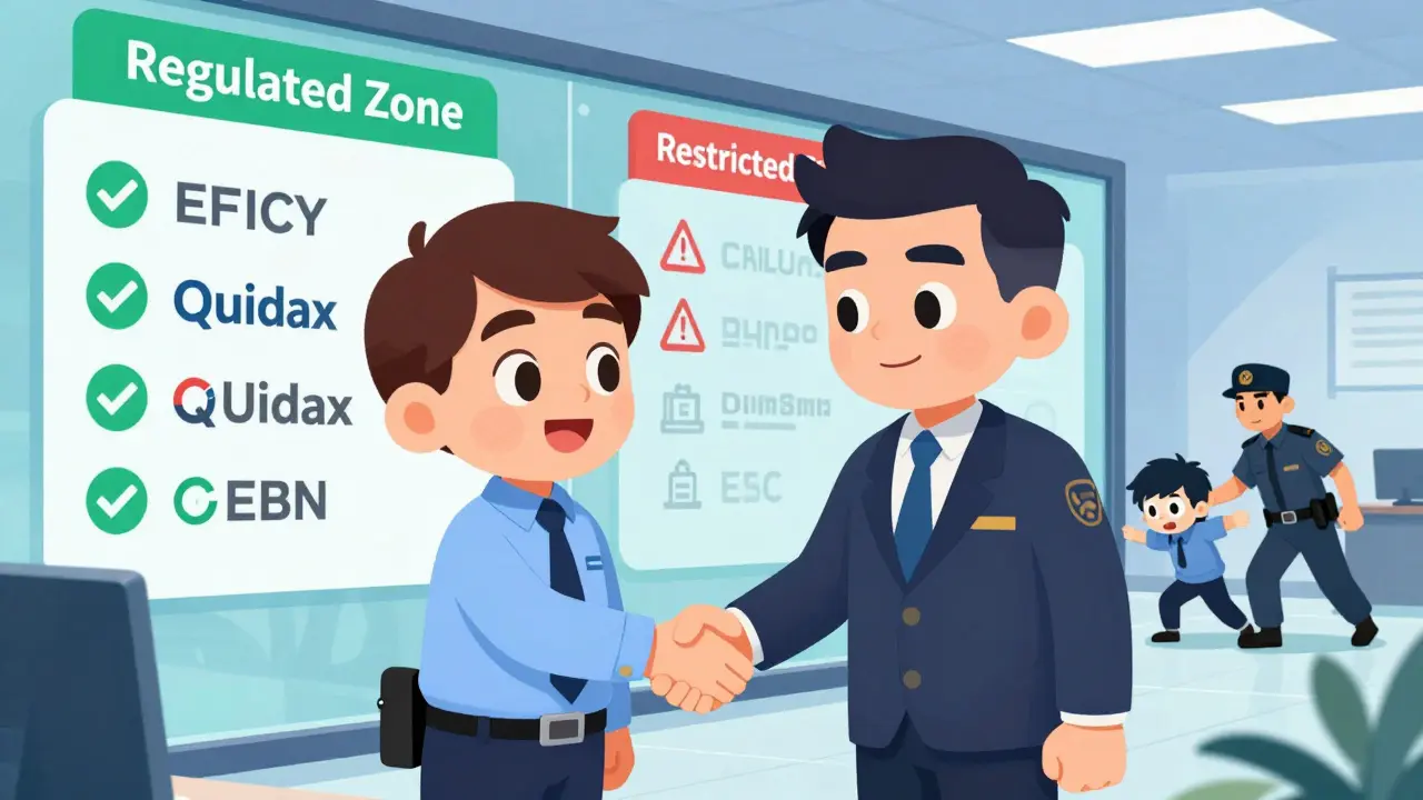 SEC and CBN regulators cooperating in office with scammer removed