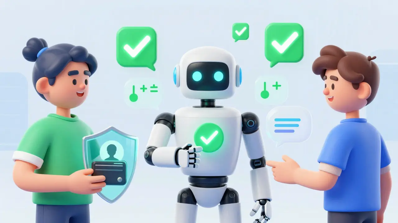 Robot mediating secure transaction between users with crypto wallets