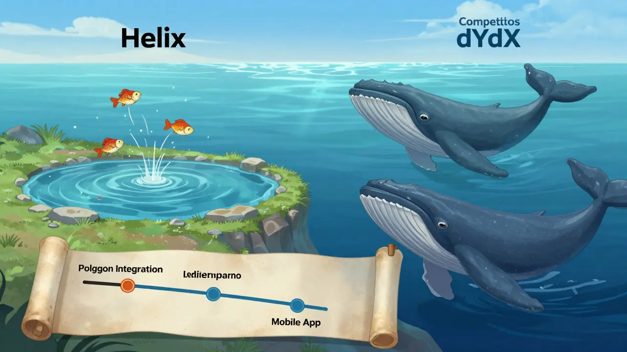 Visual metaphor comparing liquidity depths and future roadmap