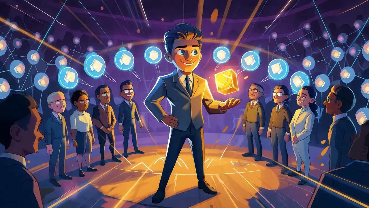 Heroic validator leading a small committee of trusted nodes.